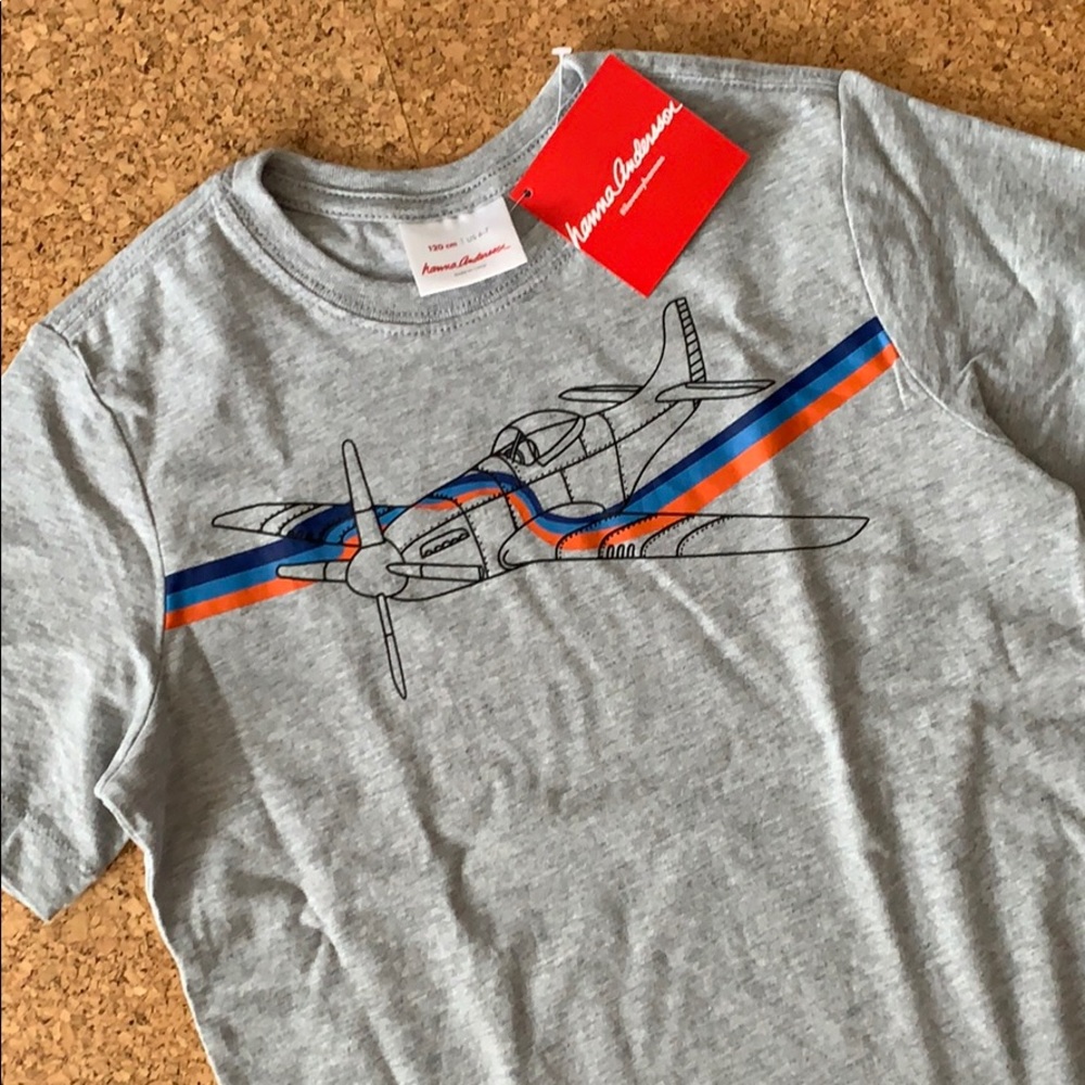 NWT Hanna Andersson plane T-shirt